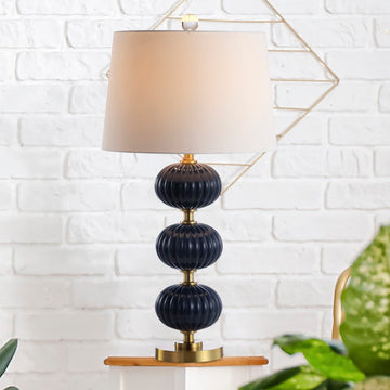 Carter 29.7" Glass LED Table Lamp - JONATHAN Y